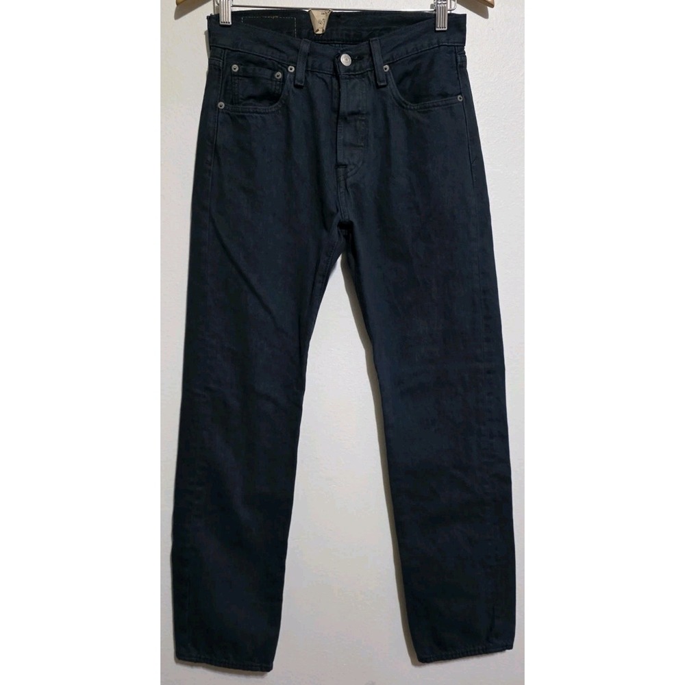 NEW Levis 501 Shrink To Fit Button Fly Jeans Straight Leg Dark Navy 28x30